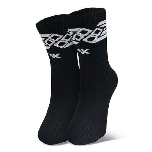 Men’s Black Crew Length Casual Cotton Socks