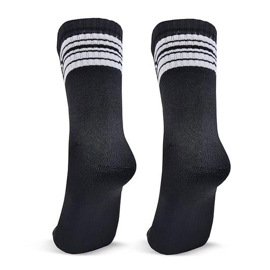 Men’s Black Crew Length Casual Cotton Socks